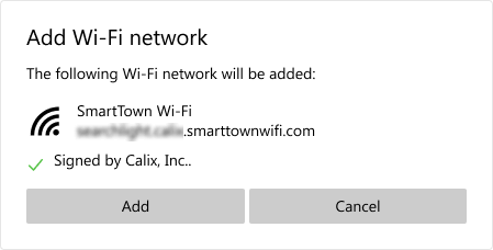 add wi-fi network dialog